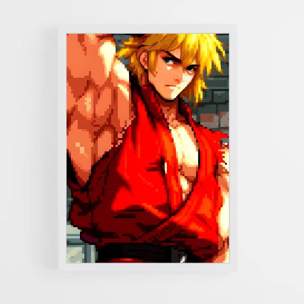 Poster Ken, le Maître des Arts Martiaux – affiche Street Fighter (vue 3)
